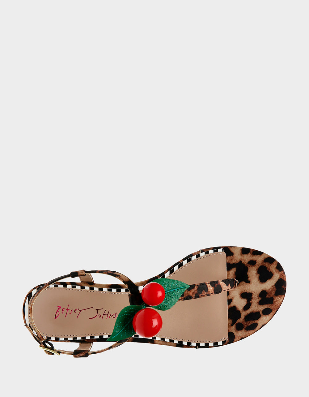 Betsey Johnson ASBURY LEOPARD Cherry Sandal