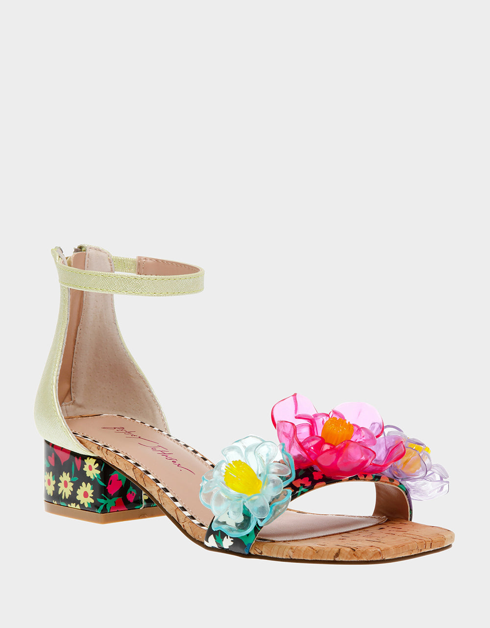 Betsey Johnson OAKLEE GREEN MULTI Floral Sandal