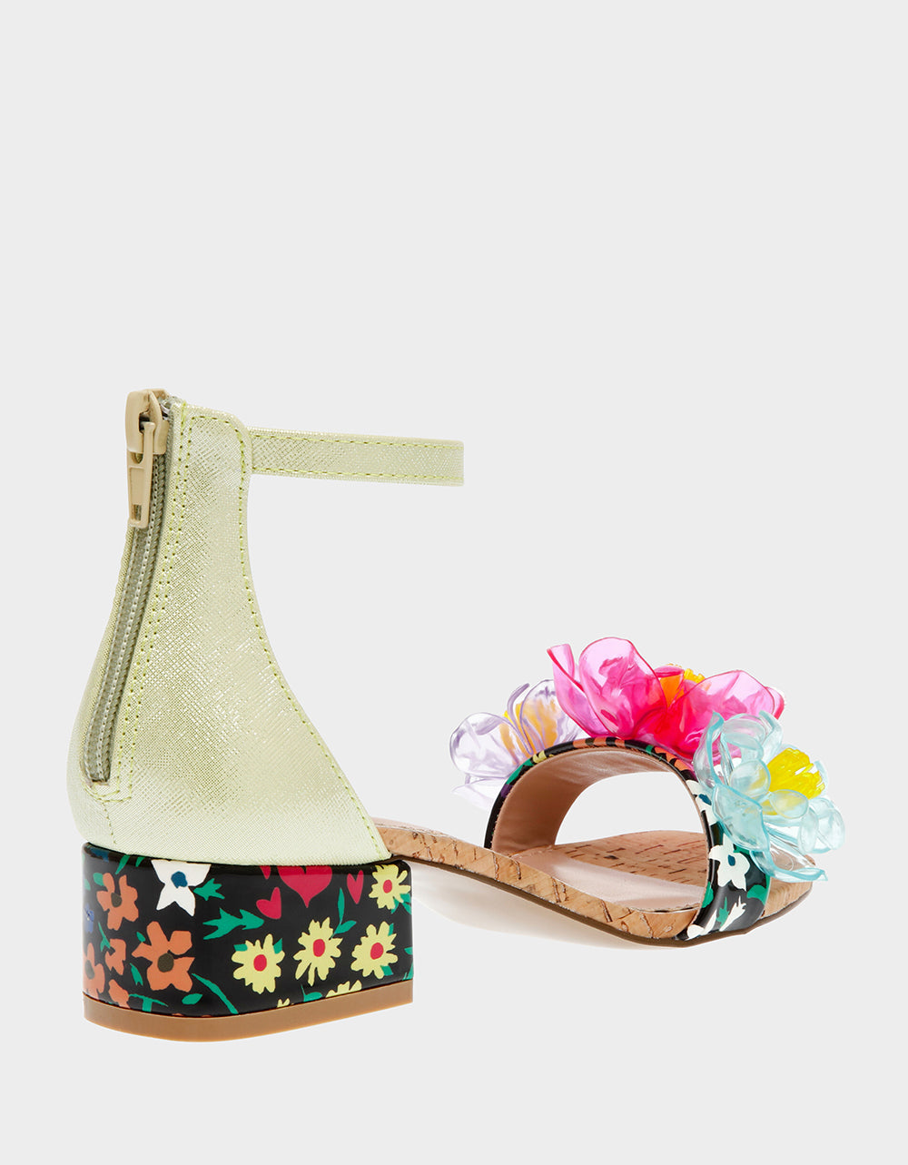 Betsey Johnson OAKLEE GREEN MULTI Floral Sandal
