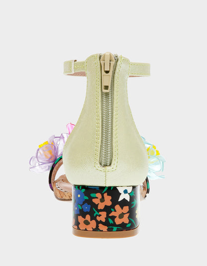 Betsey Johnson OAKLEE GREEN MULTI Floral Sandal