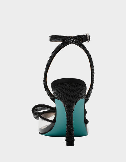 Betsey Johnson HART BLACK Bow Heels