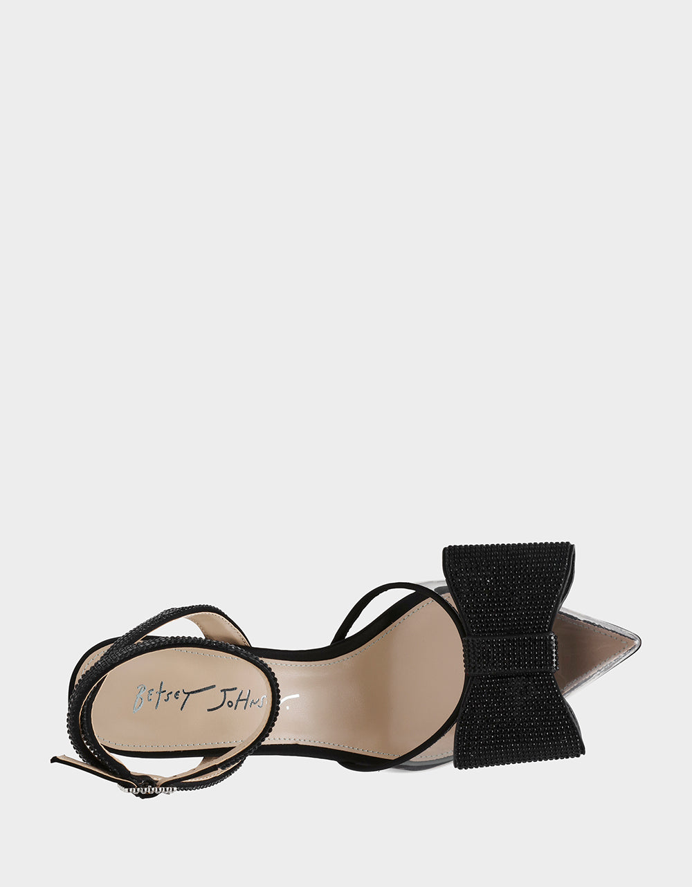 Betsey Johnson HART BLACK Bow Heels