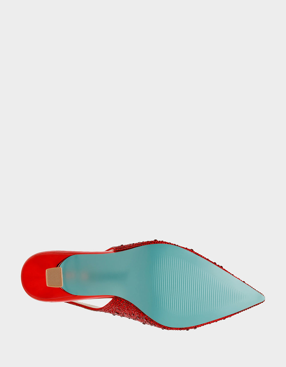 Betsey Johnson CLARK RED Slingback Kitten Heels
