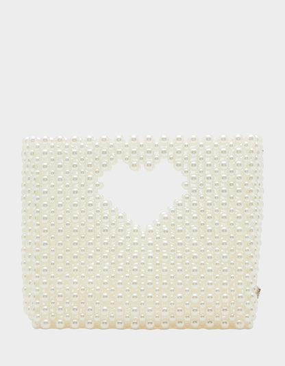Betsey Johnson GOSSIP PEARL TOP HANDLE CROSSBODY PEARL