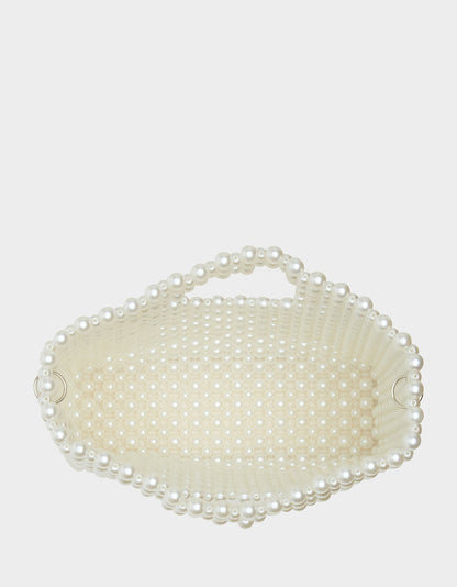 Betsey Johnson GOSSIP PEARL TOP HANDLE CROSSBODY PEARL
